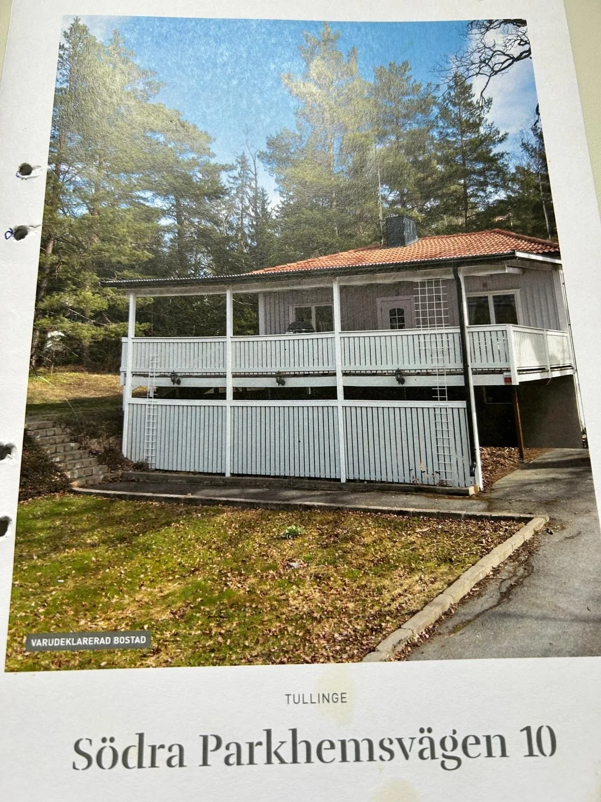 Södra Parkhemsvägen i Tullinge