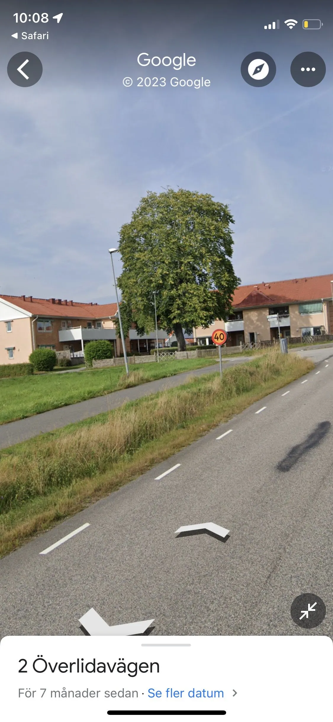 Hallabrovägen i Öxabäck