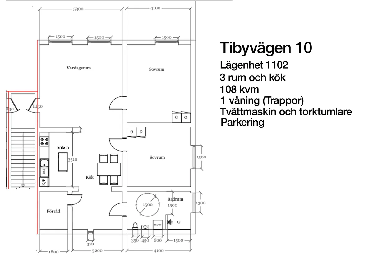 Tibyvägen i Örbyhus