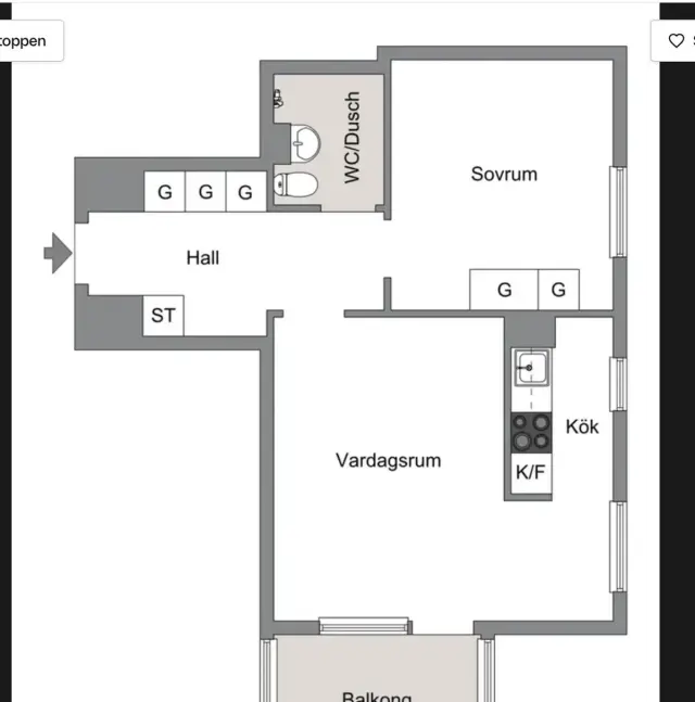 Hyreslägenhet på Skoghall i skoghall