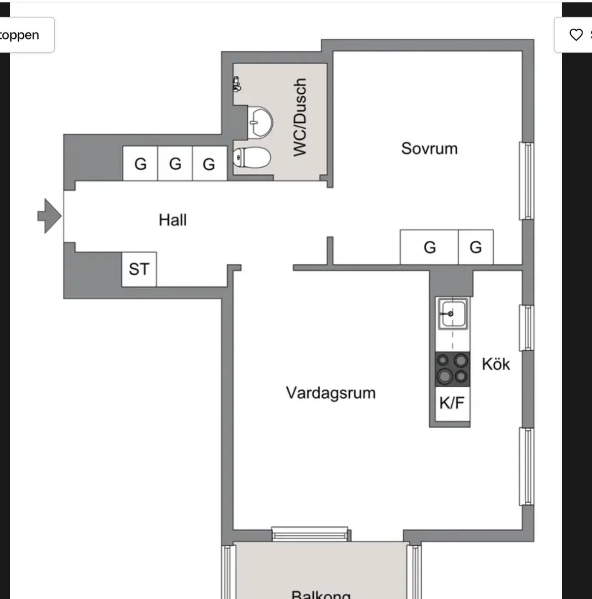 Lägenhet på Tallvägen i Skoghall