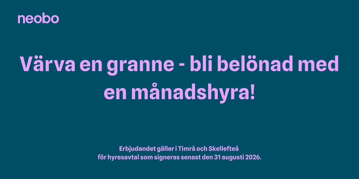 Lägenhet på Bryggargatan i Timrå