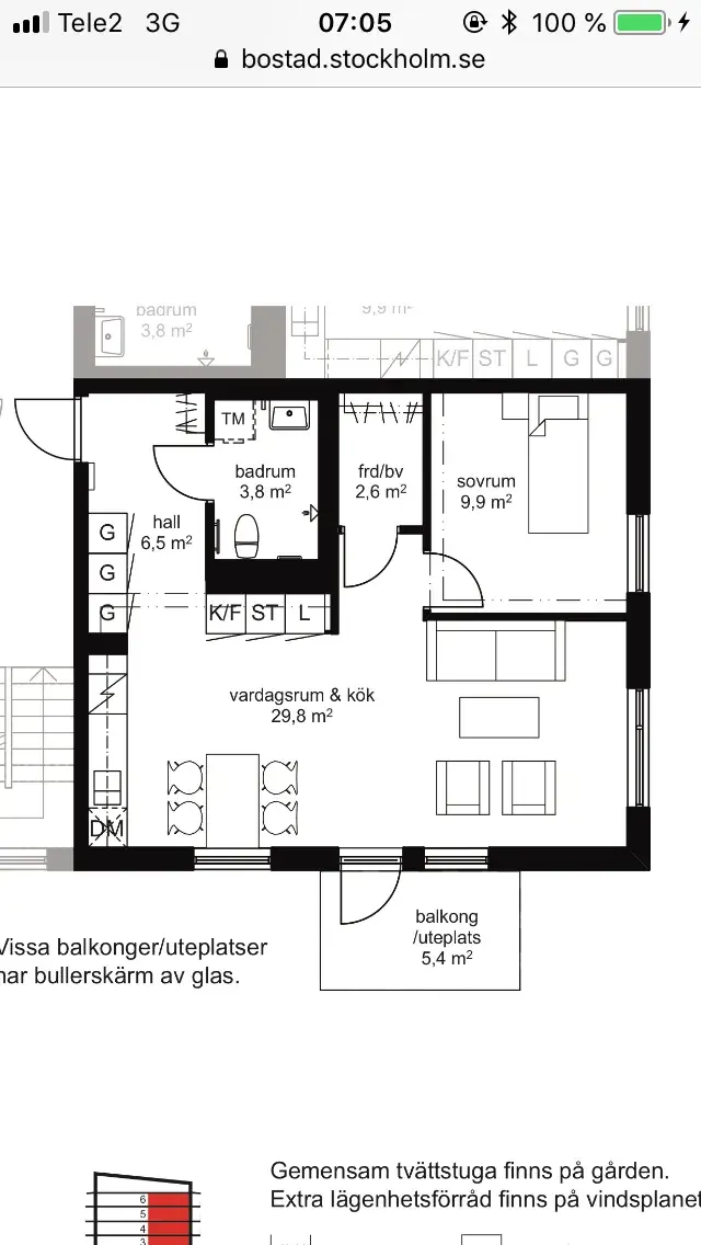 Hyreslägenhet på Märsta i marsta