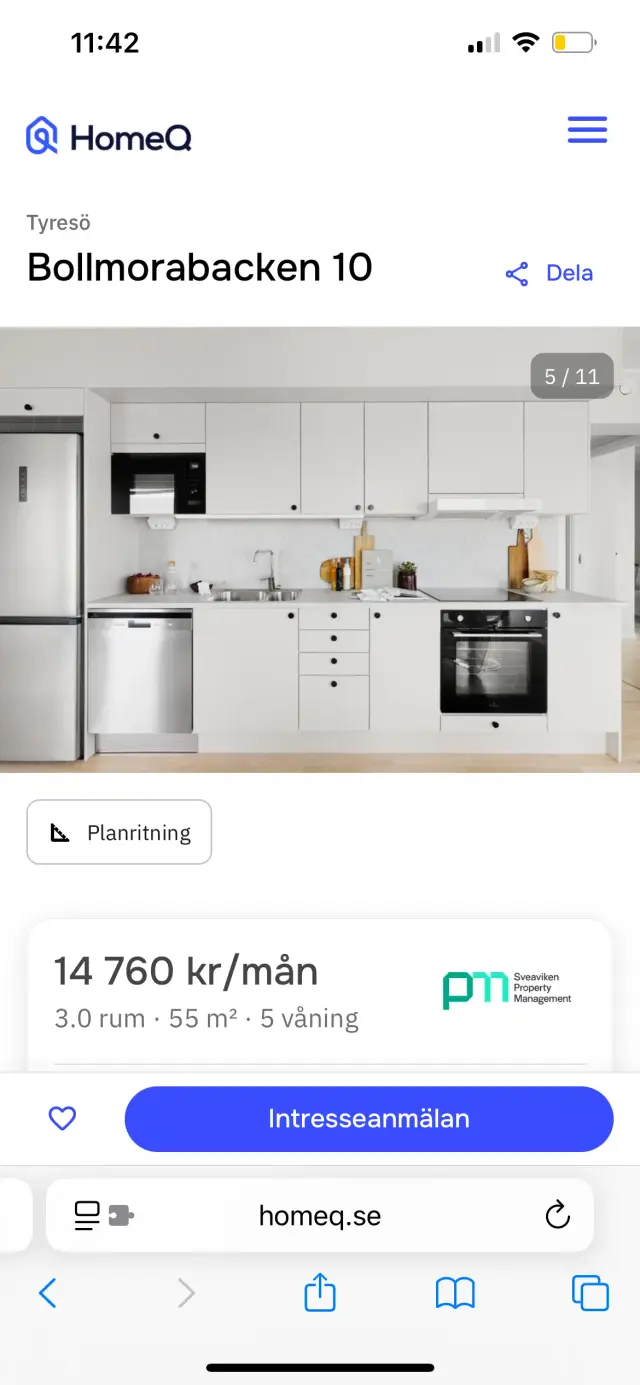 Hyreslägenhet på Tyresö i tyreso