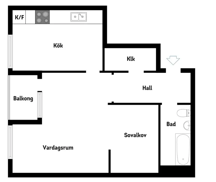 Lägenhet på Bergshöjden i Sundbyberg
