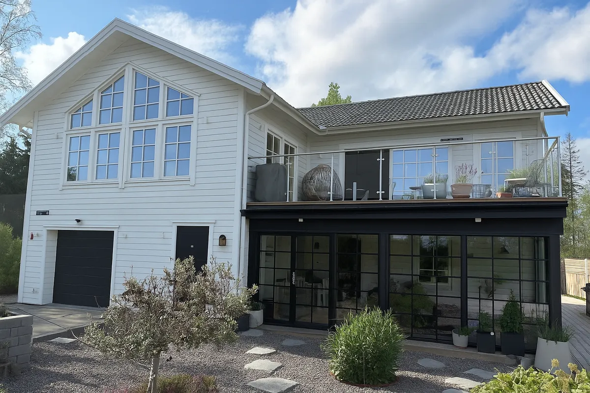 Hus på Milavägen i Handen