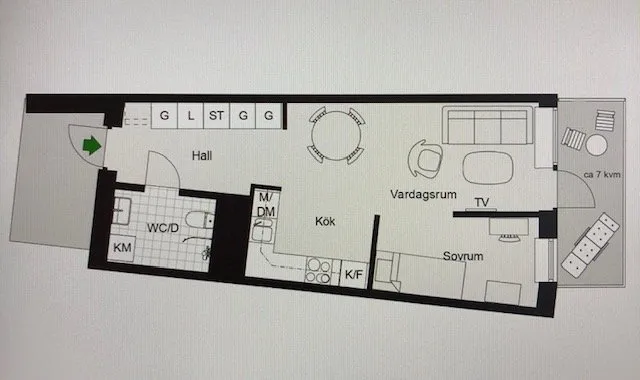 Lägenhet på Stationsvägen i Täby