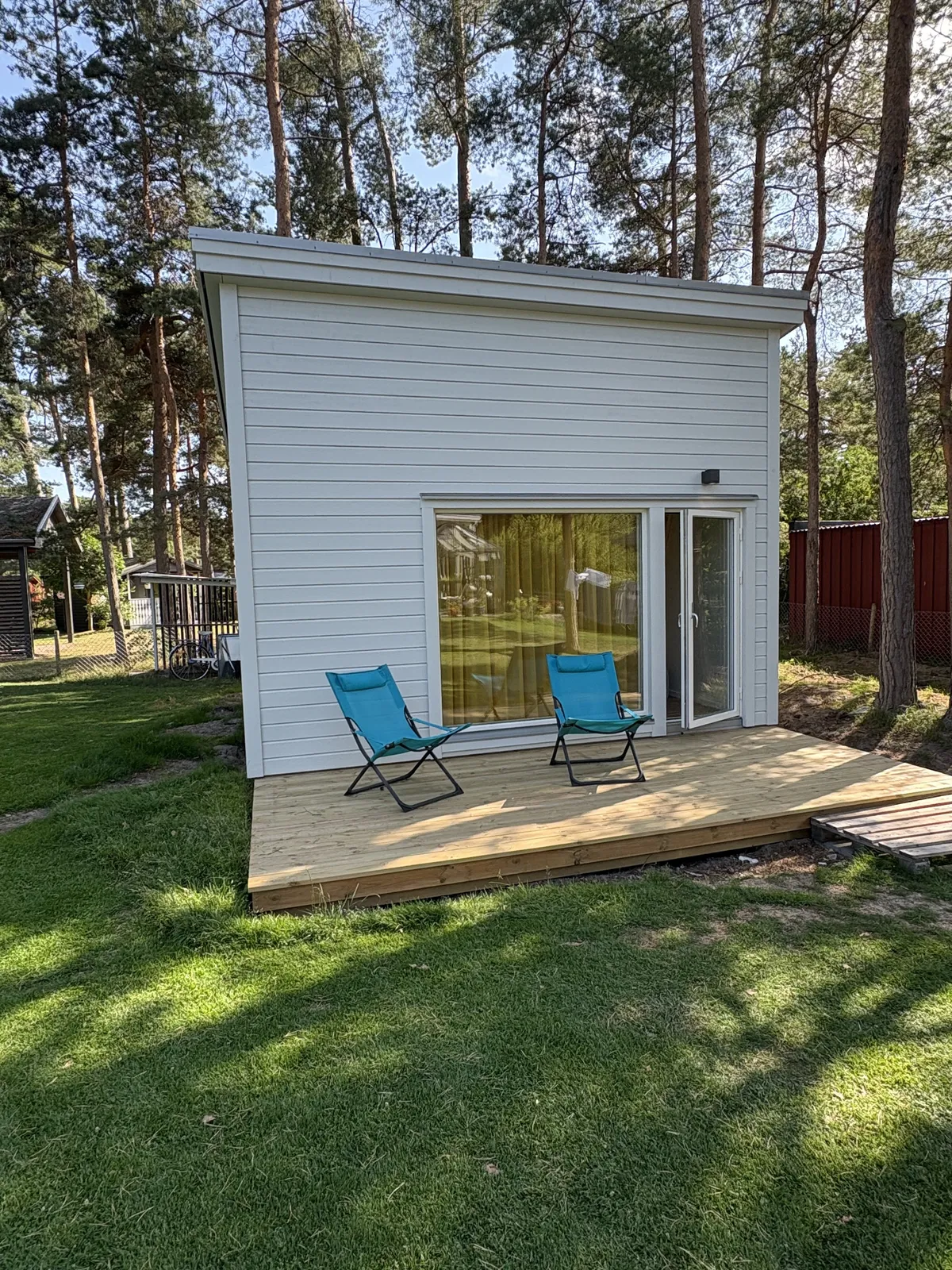 Stuga på Blåmesvägen i Åhus