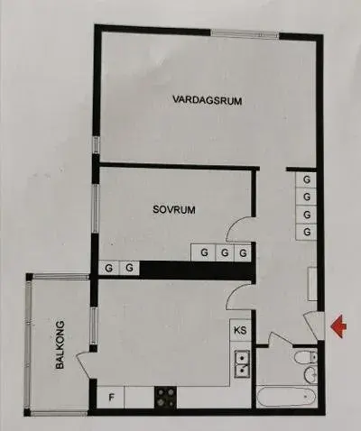 Hyreslägenhet på Kista i kista