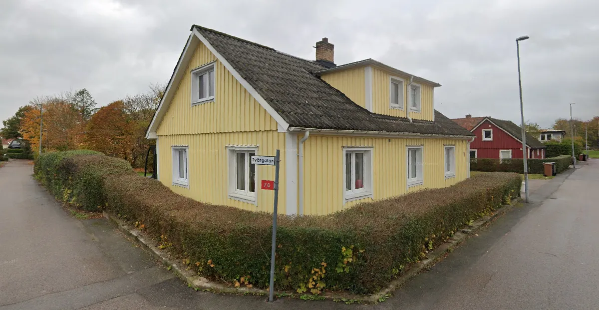 Hus på Stenhuggaregatan i Kågeröd