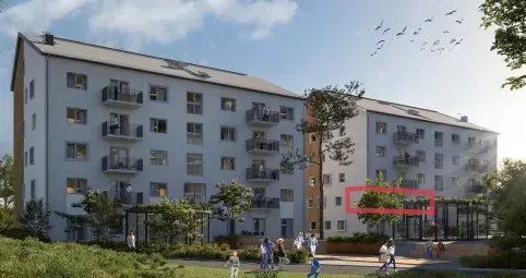 Hyreslägenhet på Björkvägen i Strängnäs