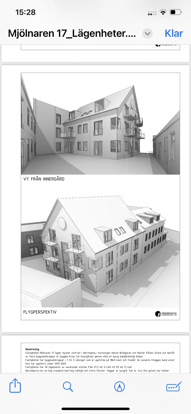 Hyreslägenhet på Bredgatan i Norrköping